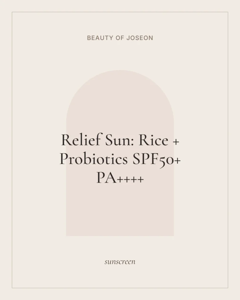 Relief Sun: Rice + Probiotics SPF50+ PA++++