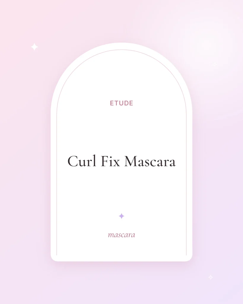 Etude Curl Fix Mascara, mascara (illustrated placeholder)