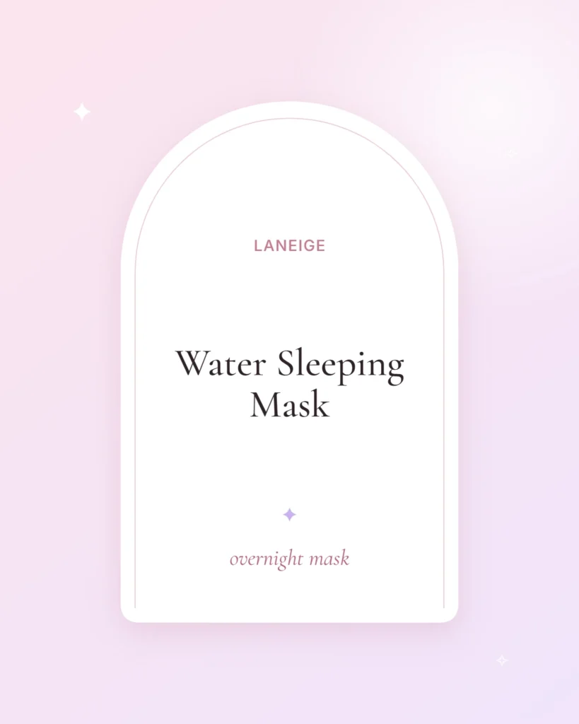 Laneige Water Sleeping Mask, overnight mask (illustrated placeholder)