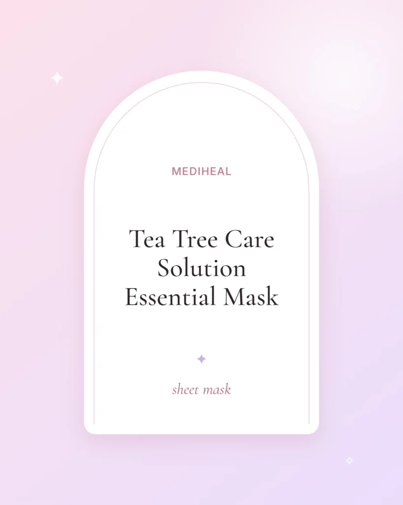 Mediheal Tea Tree Care Solution Essential Mask, sheet mask (illustrated placeholder)